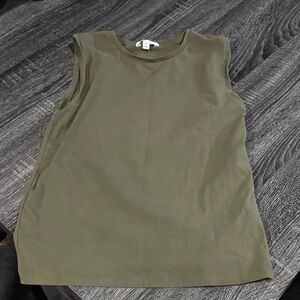 Banana Republic Khaki Muscle Tee